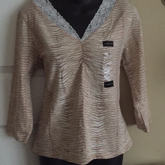 Liz Claiborne top  XL NWT - Picture 1 of 5
